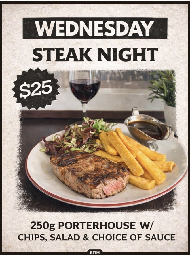 Wednesday Steak Night